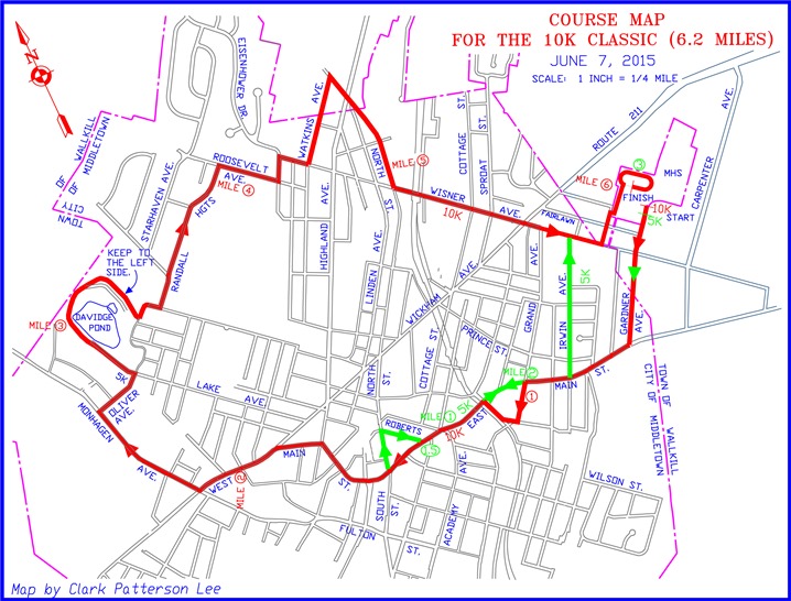 Course Map for the Classic 10K